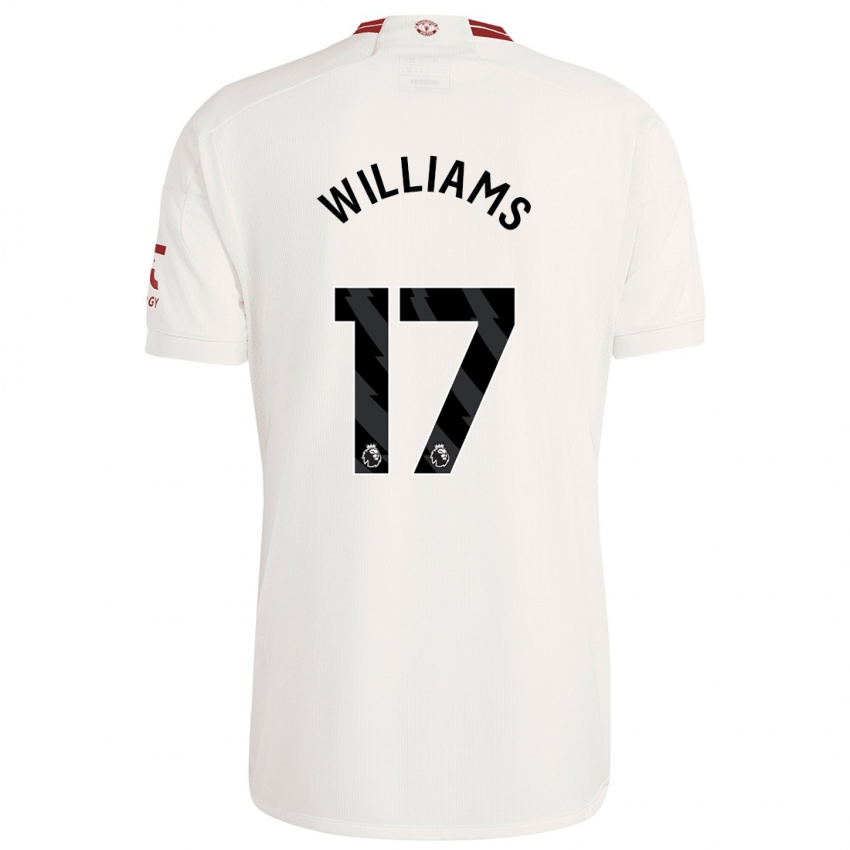 Niño Camiseta Rachel Williams #17 Blanco Equipación Tercera 2023/24 La Camisa Perú