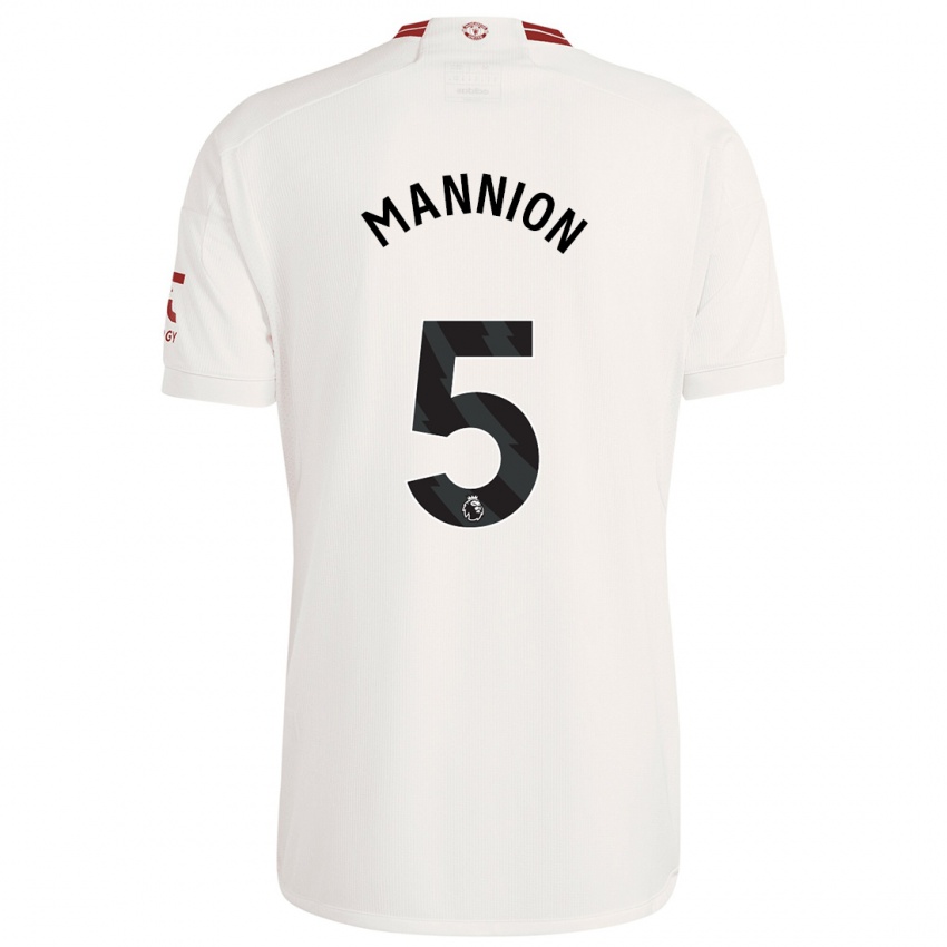 Niño Camiseta Aoife Mannion #5 Blanco Equipación Tercera 2023/24 La Camisa Perú