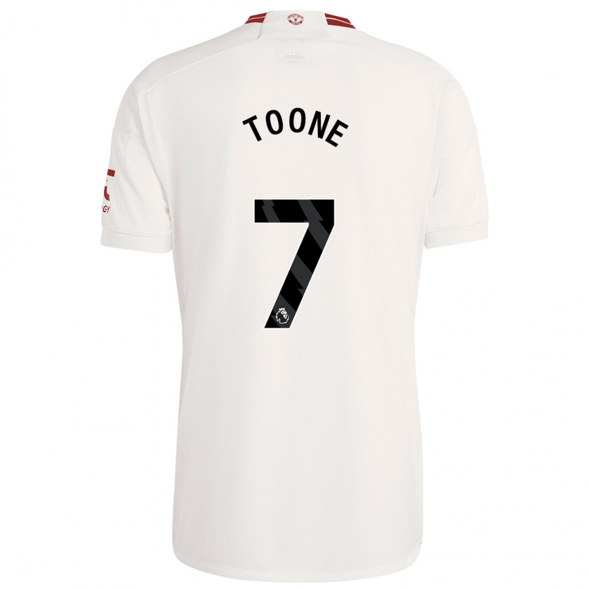 Niño Camiseta Ella Toone #7 Blanco Equipación Tercera 2023/24 La Camisa Perú