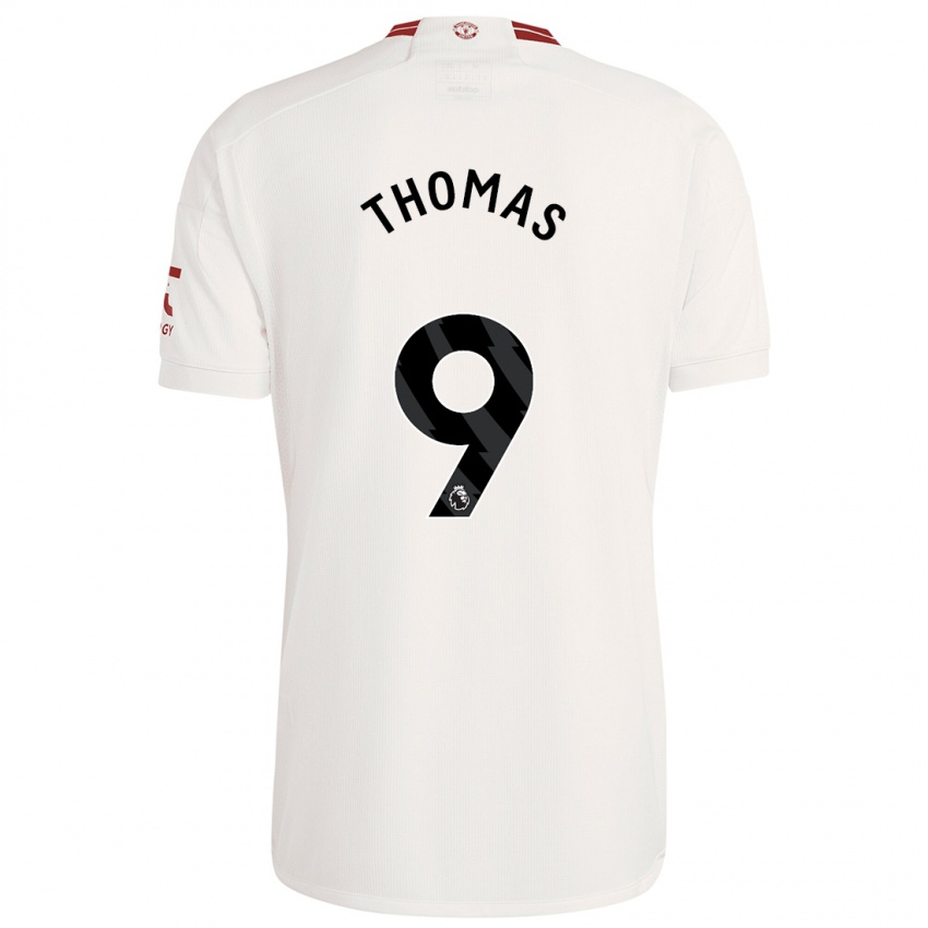 Niño Camiseta Martha Thomas #9 Blanco Equipación Tercera 2023/24 La Camisa Perú