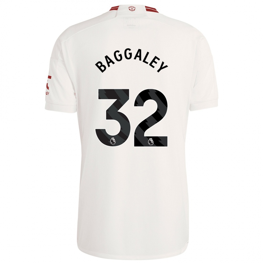 Niño Camiseta Sophie Baggaley #32 Blanco Equipación Tercera 2023/24 La Camisa Perú