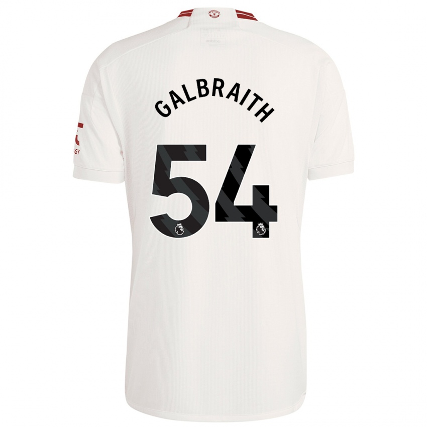 Niño Camiseta Ethan Galbraith #54 Blanco Equipación Tercera 2023/24 La Camisa Perú