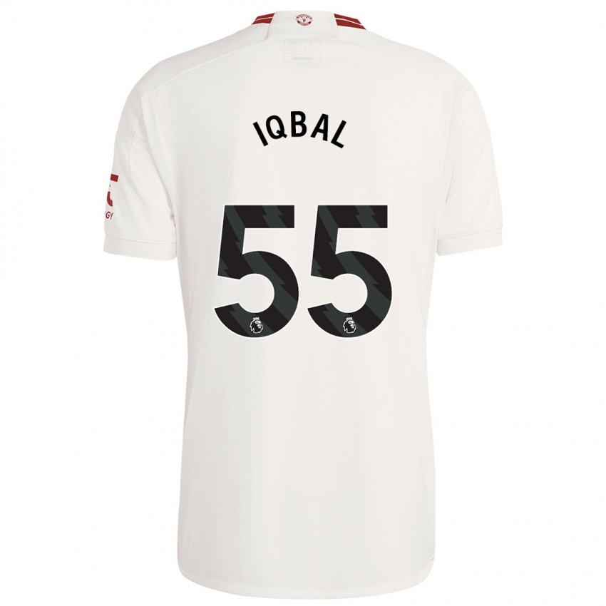 Niño Camiseta Zidane Iqbal #55 Blanco Equipación Tercera 2023/24 La Camisa Perú