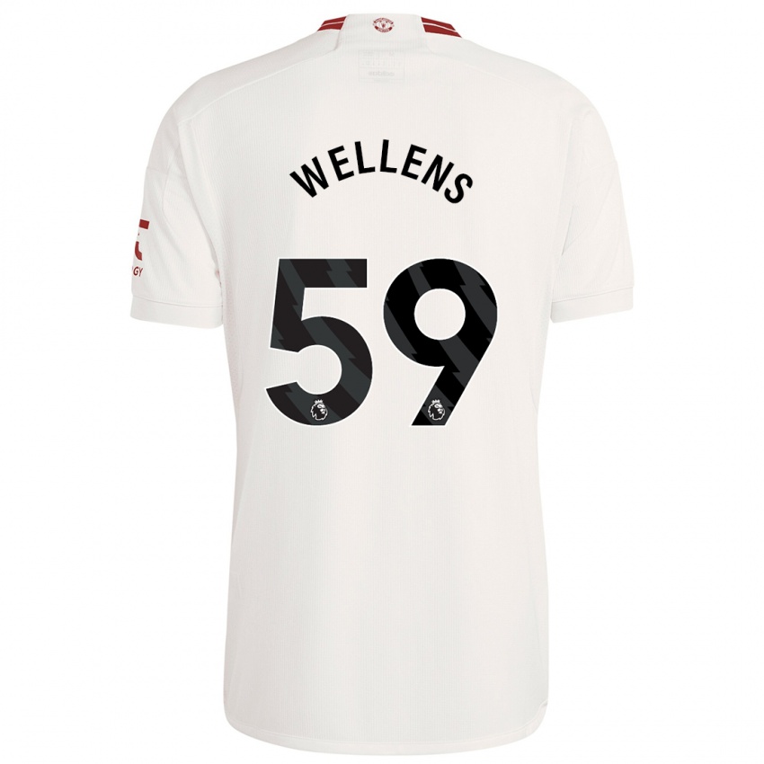 Niño Camiseta Charlie Wellens #59 Blanco Equipación Tercera 2023/24 La Camisa Perú