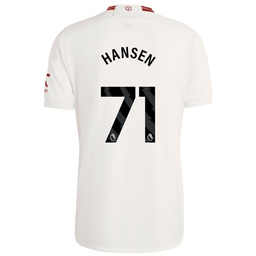 Niño Camiseta Isak Hansen-Aaroen #71 Blanco Equipación Tercera 2023/24 La Camisa Perú