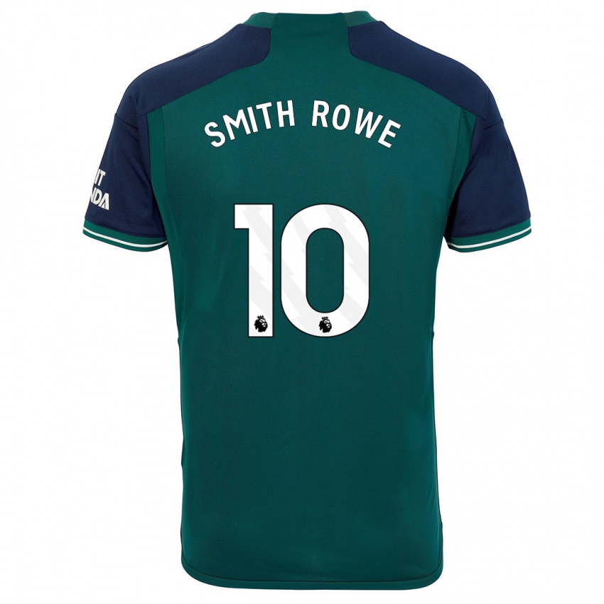 Niño Camiseta Emile Smith Rowe #10 Verde Equipación Tercera 2023/24 La Camisa Perú