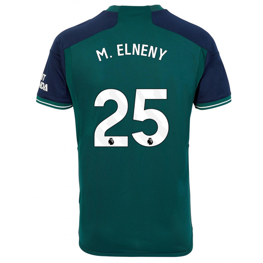 Niño Camiseta Mohamed Elneny #25 Verde Equipación Tercera 2023/24 La Camisa Perú