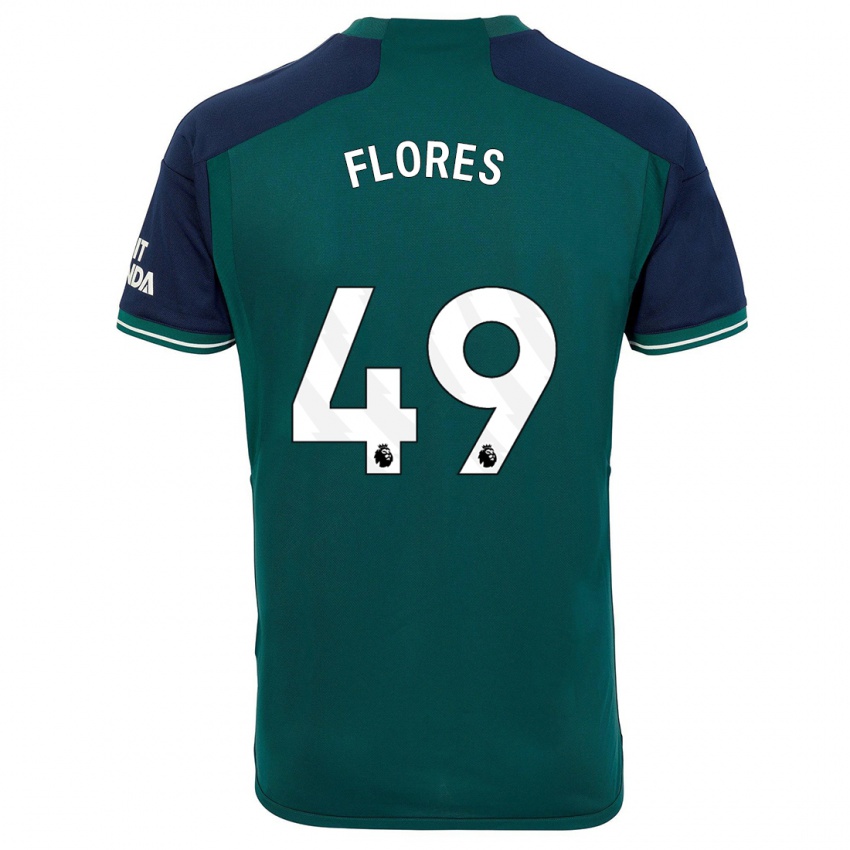 Niño Camiseta Marcelo Flores #49 Verde Equipación Tercera 2023/24 La Camisa Perú