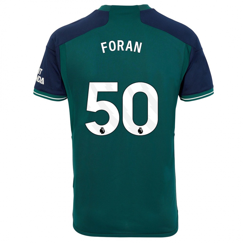 Niño Camiseta Taylor Foran #50 Verde Equipación Tercera 2023/24 La Camisa Perú