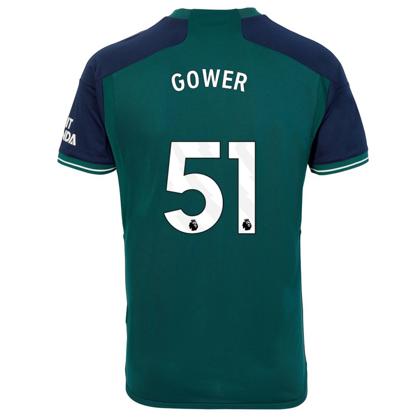 Niño Camiseta Jimi Gower #51 Verde Equipación Tercera 2023/24 La Camisa Perú