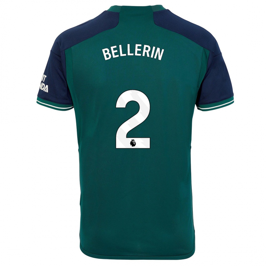 Niño Camiseta Hector Bellerin #2 Verde Equipación Tercera 2023/24 La Camisa Perú