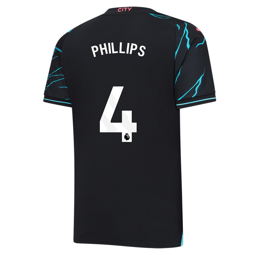 Niño Camiseta Kalvin Phillips #4 Azul Oscuro Equipación Tercera 2023/24 La Camisa Perú