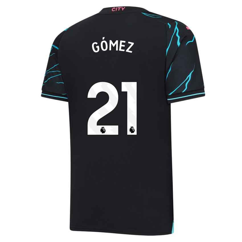 Niño Camiseta Sergio Gómez #21 Azul Oscuro Equipación Tercera 2023/24 La Camisa Perú