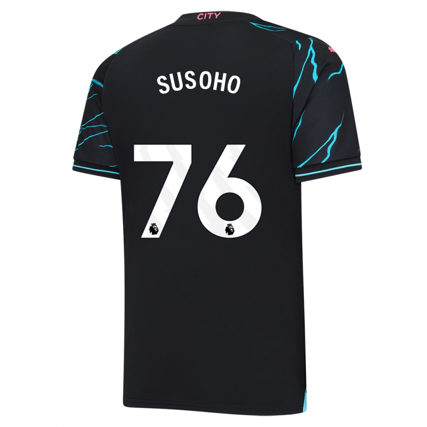 Niño Camiseta Mahamadou Susoho #76 Azul Oscuro Equipación Tercera 2023/24 La Camisa Perú