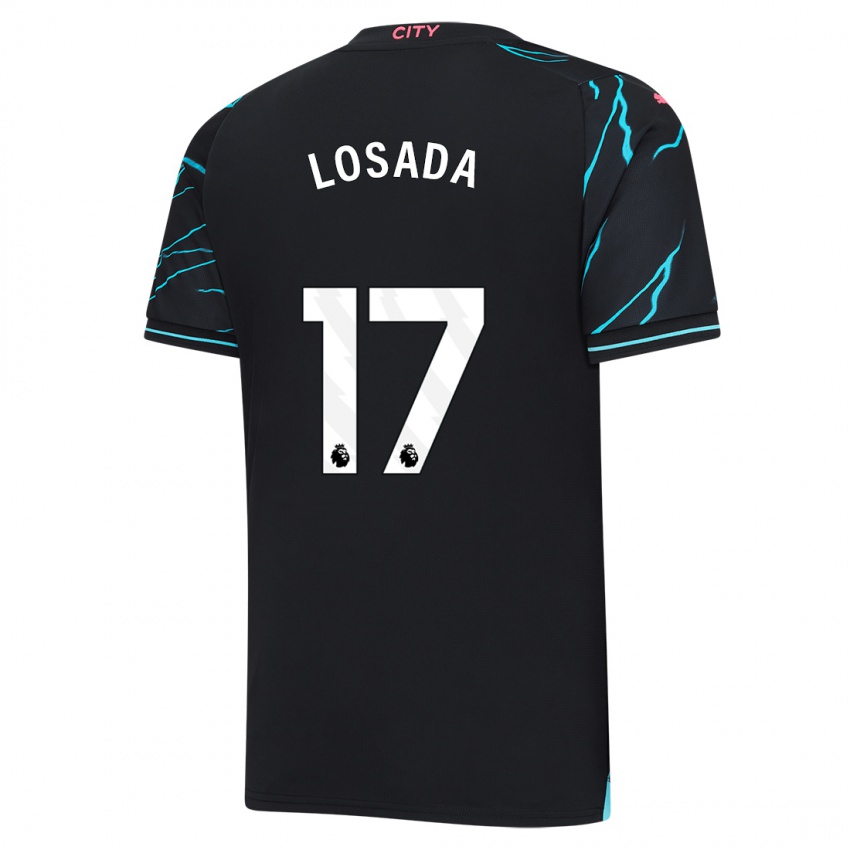 Niño Camiseta Vicky Losada #17 Azul Oscuro Equipación Tercera 2023/24 La Camisa Perú