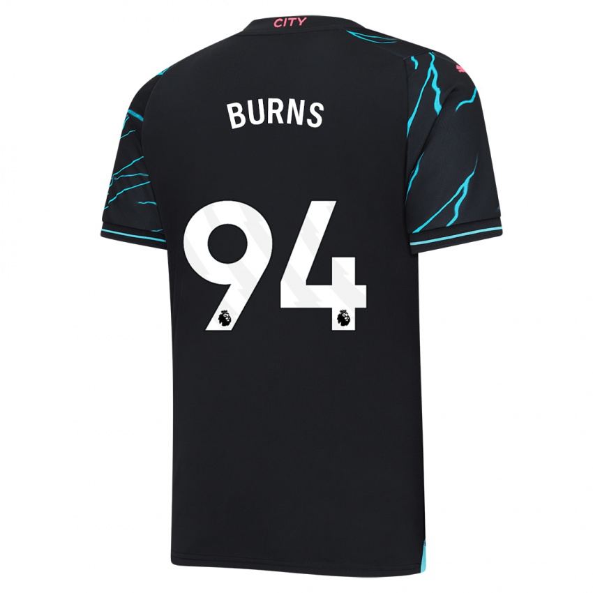 Niño Camiseta Finley Burns #94 Azul Oscuro Equipación Tercera 2023/24 La Camisa Perú