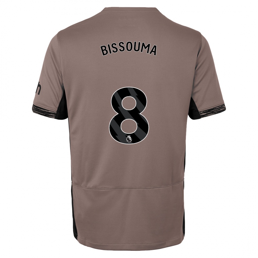 Niño Camiseta Yves Bissouma #8 Beige Obscuro Equipación Tercera 2023/24 La Camisa Perú