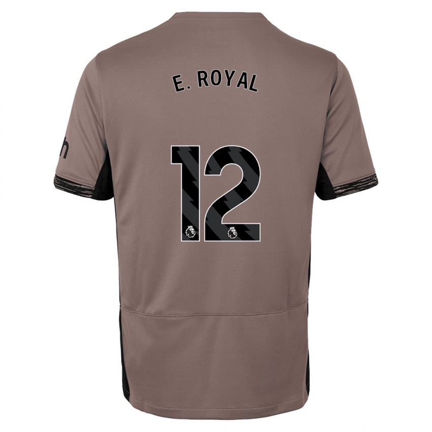 Niño Camiseta Emerson Royal #12 Beige Obscuro Equipación Tercera 2023/24 La Camisa Perú