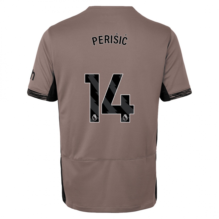 Niño Camiseta Ivan Perisic #14 Beige Obscuro Equipación Tercera 2023/24 La Camisa Perú