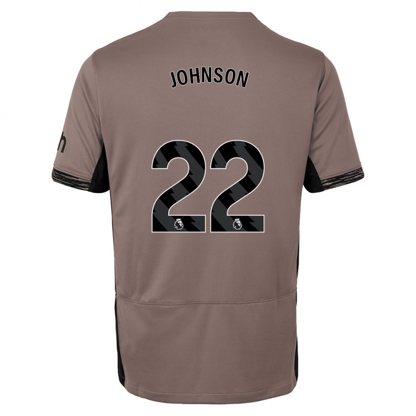 Niño Camiseta Brennan Johnson #22 Beige Obscuro Equipación Tercera 2023/24 La Camisa Perú