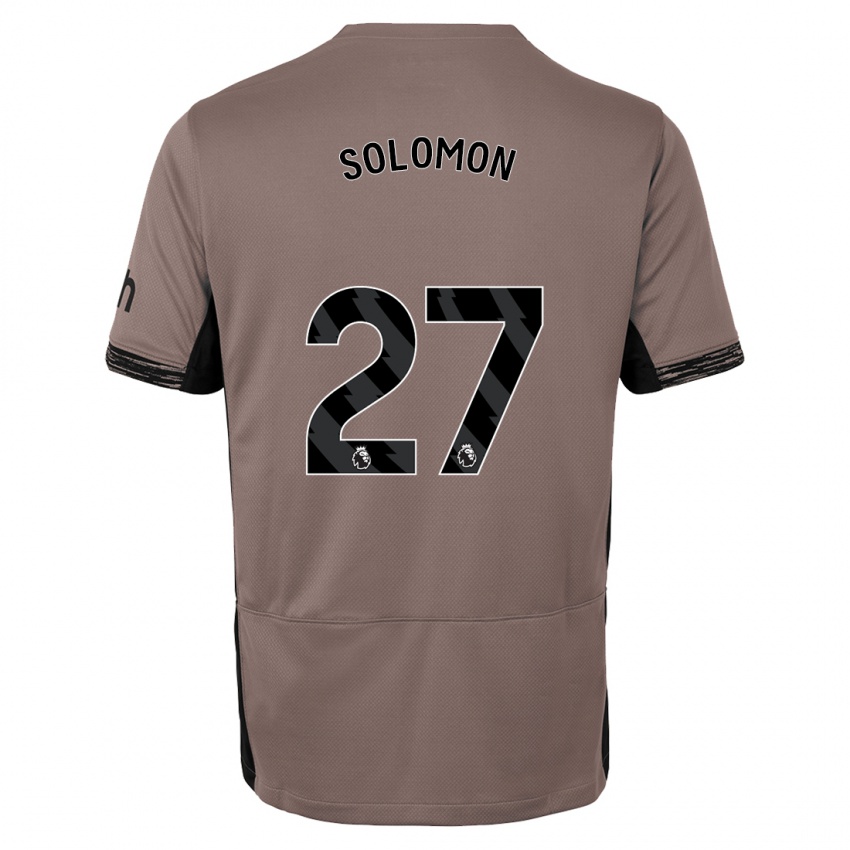 Niño Camiseta Manor Solomon #27 Beige Obscuro Equipación Tercera 2023/24 La Camisa Perú