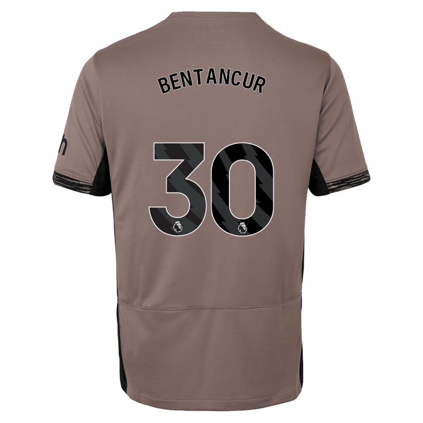 Niño Camiseta Rodrigo Bentancur #30 Beige Obscuro Equipación Tercera 2023/24 La Camisa Perú