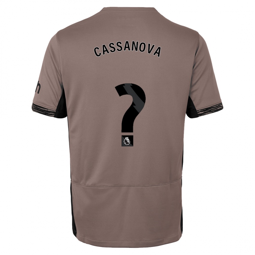 Niño Camiseta Dante Cassanova #0 Beige Obscuro Equipación Tercera 2023/24 La Camisa Perú