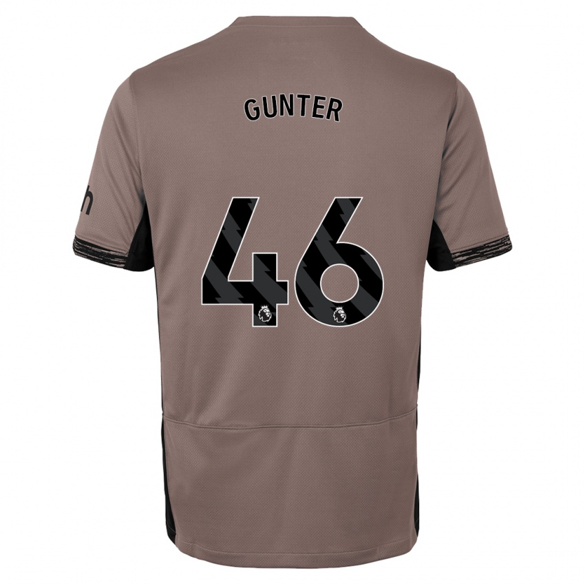 Niño Camiseta Luca Gunter #46 Beige Obscuro Equipación Tercera 2023/24 La Camisa Perú