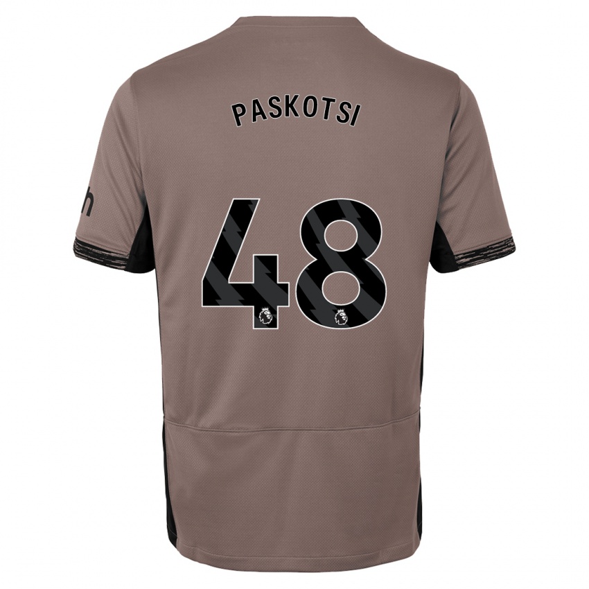 Niño Camiseta Maksim Paskotsi #48 Beige Obscuro Equipación Tercera 2023/24 La Camisa Perú