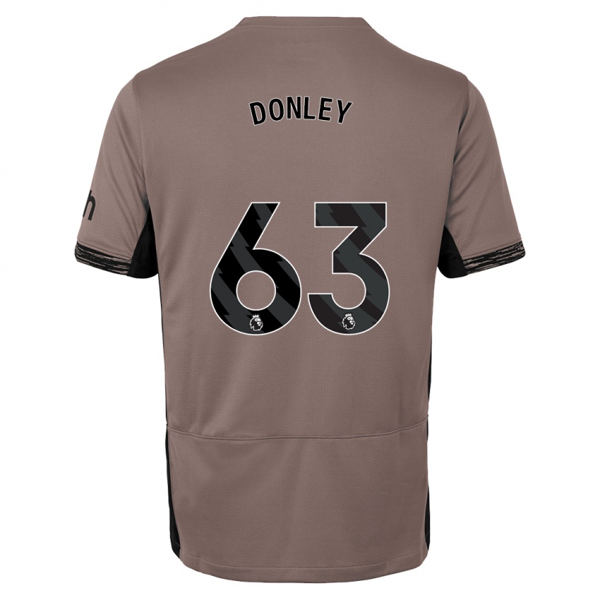 Niño Camiseta Jamie Donley #63 Beige Obscuro Equipación Tercera 2023/24 La Camisa Perú