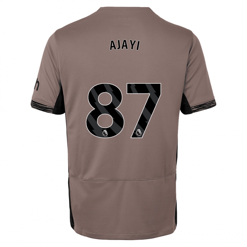 Niño Camiseta Damola Ajayi #87 Beige Obscuro Equipación Tercera 2023/24 La Camisa Perú