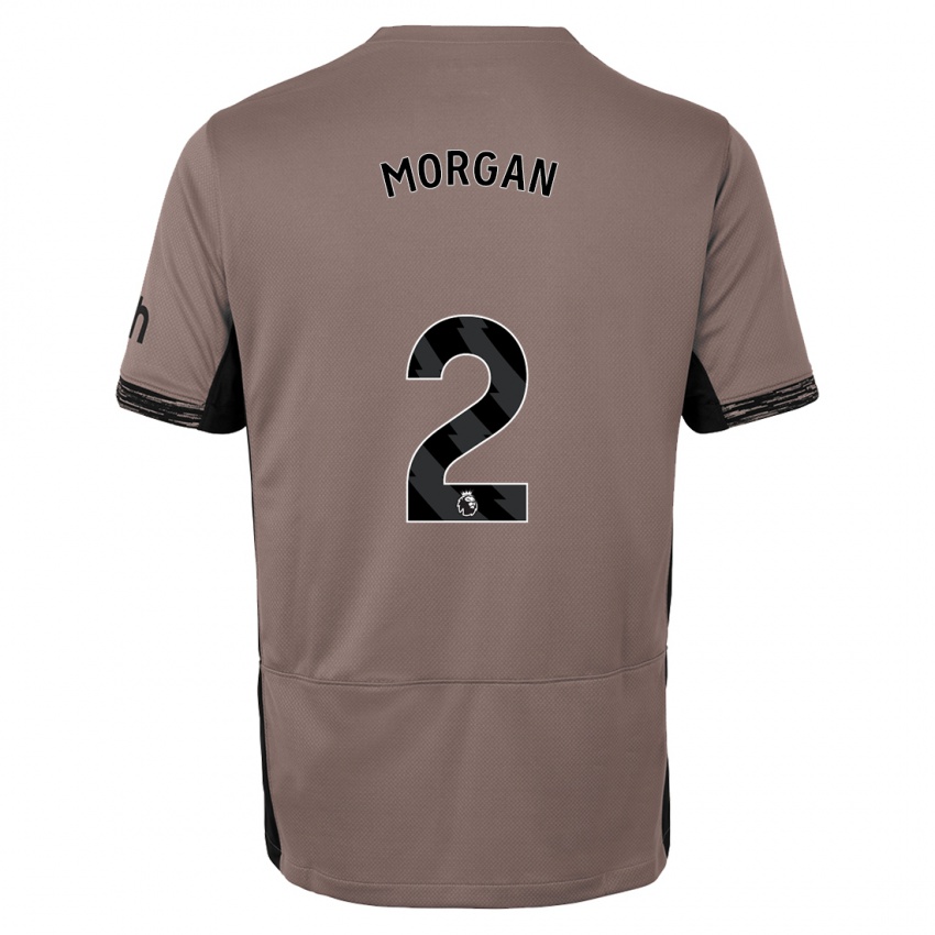 Niño Camiseta Esther Morgan #2 Beige Obscuro Equipación Tercera 2023/24 La Camisa Perú