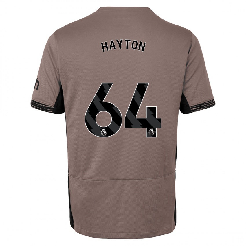 Niño Camiseta Adam Hayton #64 Beige Obscuro Equipación Tercera 2023/24 La Camisa Perú