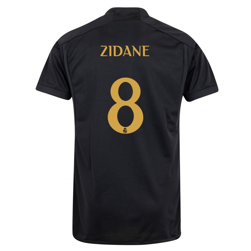 Niño Camiseta Theo Zidane #8 Negro Equipación Tercera 2023/24 La Camisa Perú