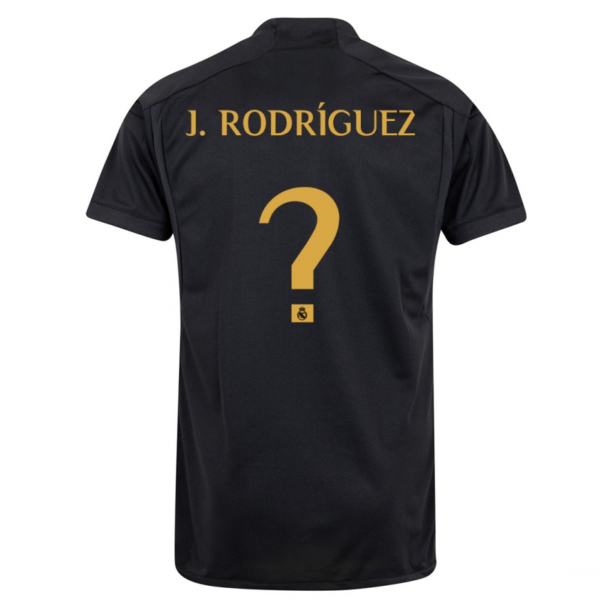 Niño Camiseta Juan Rodríguez #0 Negro Equipación Tercera 2023/24 La Camisa Perú