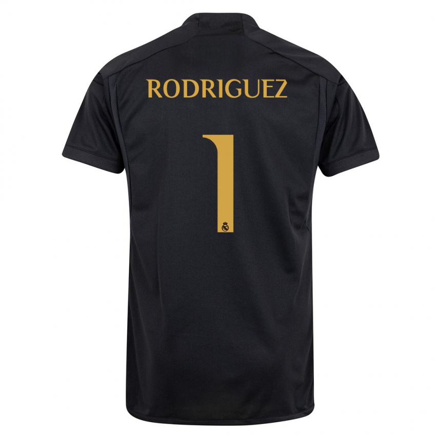 Niño Camiseta Misa Rodriguez #1 Negro Equipación Tercera 2023/24 La Camisa Perú