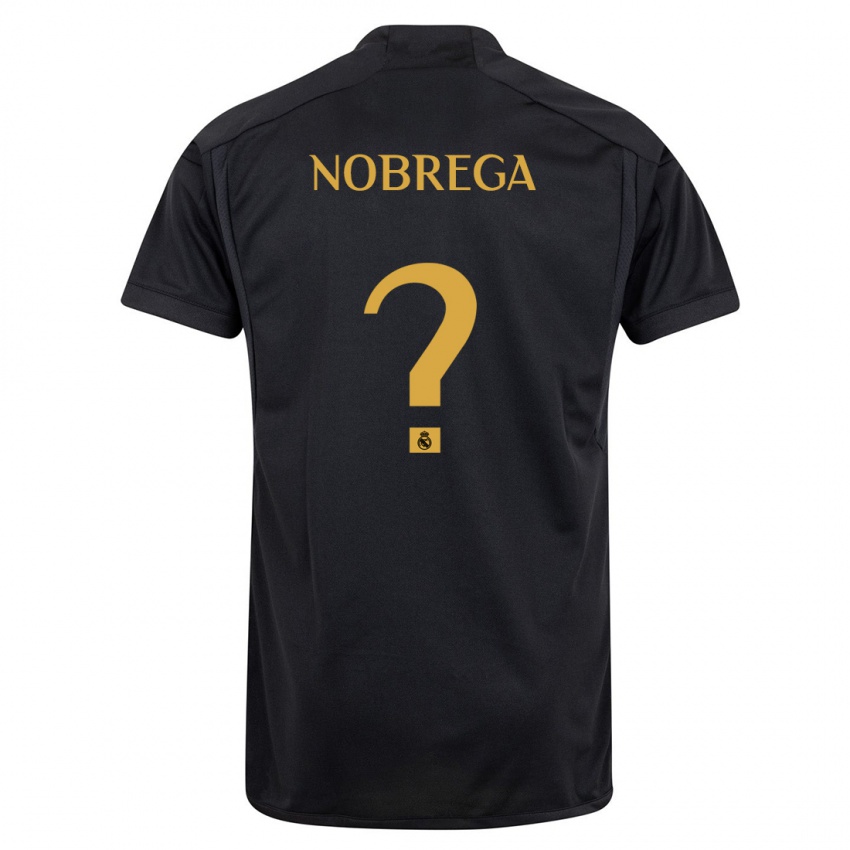 Niño Camiseta Abraham Nobrega #0 Negro Equipación Tercera 2023/24 La Camisa Perú