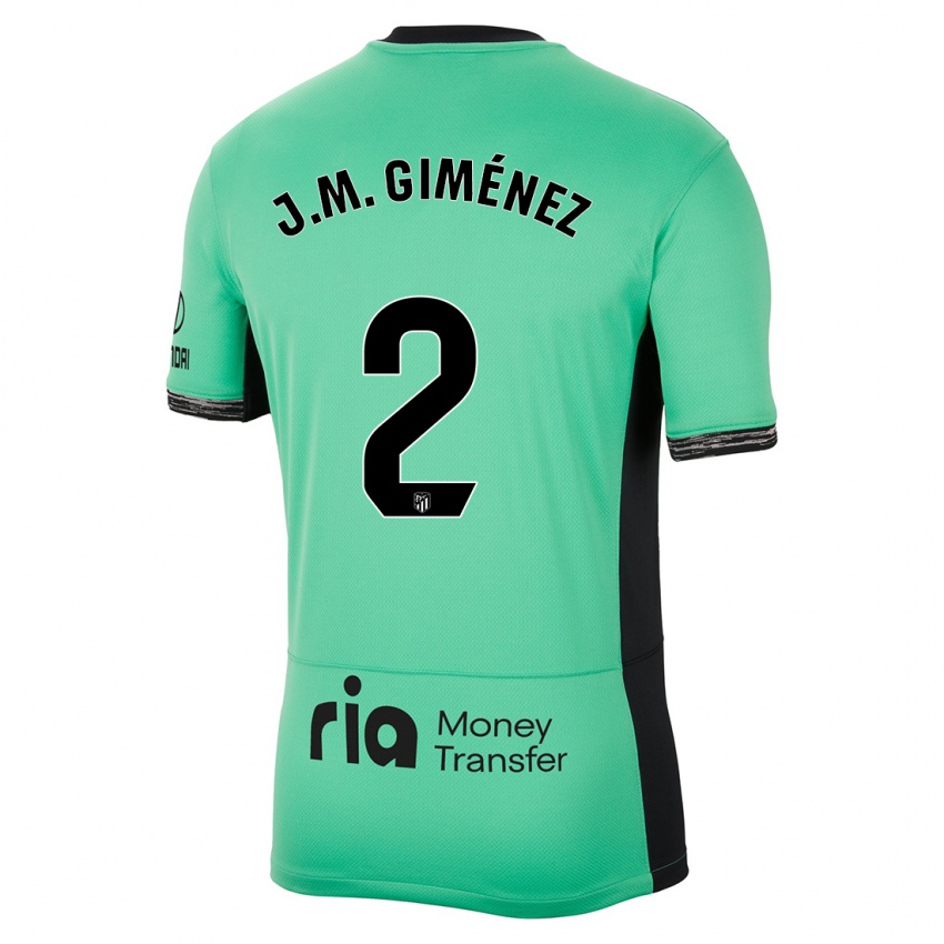 Niño Camiseta Jose Maria Gimenez #2 Primavera Verde Equipación Tercera 2023/24 La Camisa Perú