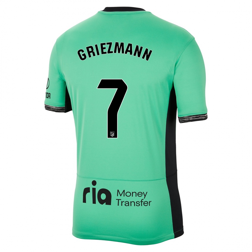 Niño Camiseta Antoine Griezmann #7 Primavera Verde Equipación Tercera 2023/24 La Camisa Perú