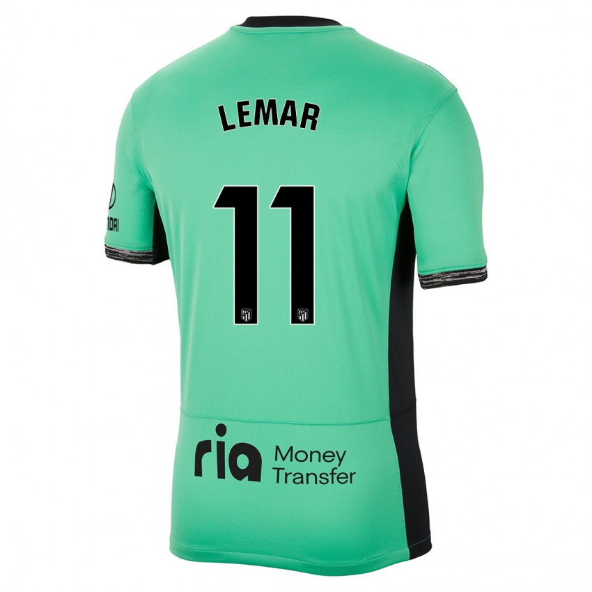 Niño Camiseta Thomas Lemar #11 Primavera Verde Equipación Tercera 2023/24 La Camisa Perú