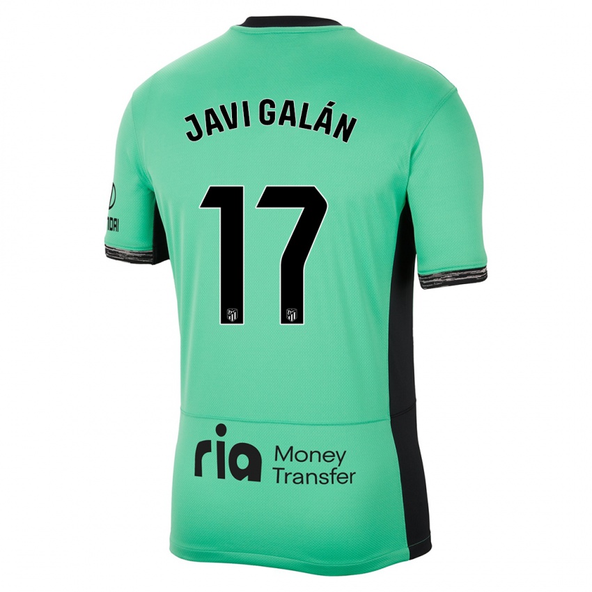 Niño Camiseta Javi Galán #17 Primavera Verde Equipación Tercera 2023/24 La Camisa Perú