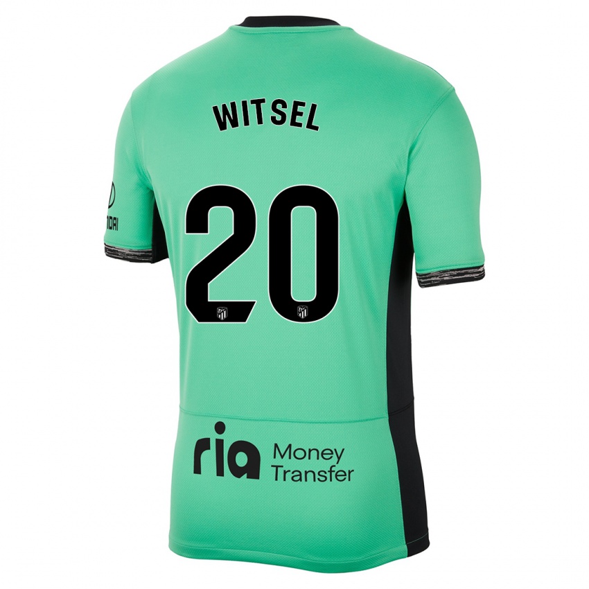 Niño Camiseta Axel Witsel #20 Primavera Verde Equipación Tercera 2023/24 La Camisa Perú