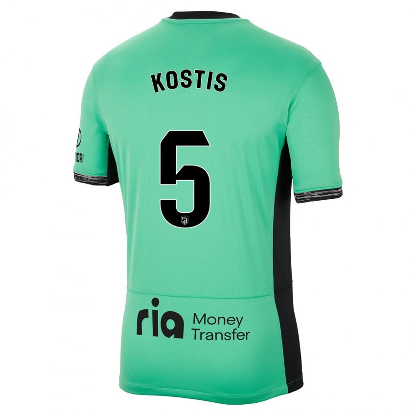 Niño Camiseta Ilias Kostis #5 Primavera Verde Equipación Tercera 2023/24 La Camisa Perú