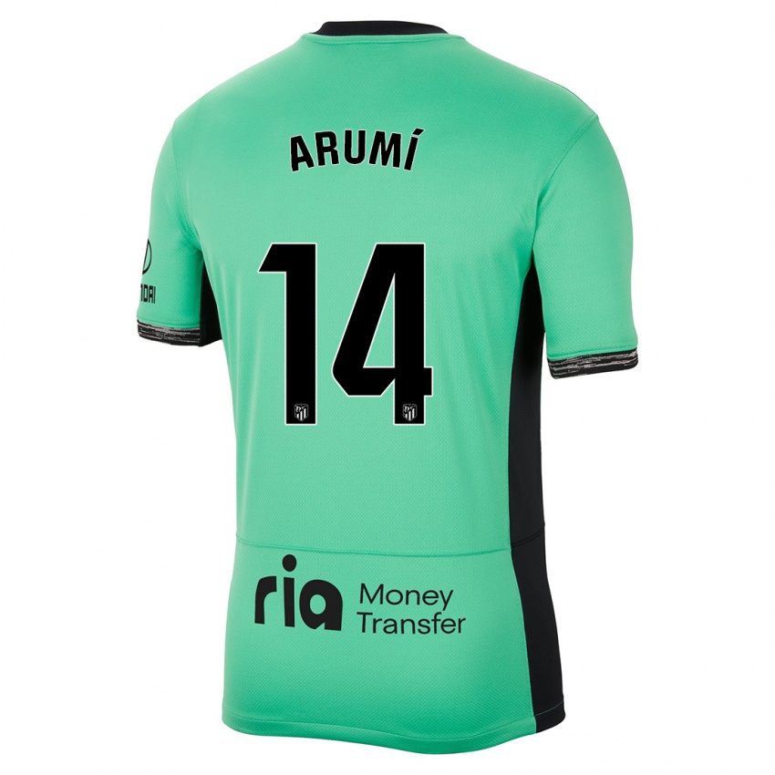 Niño Camiseta Joel Arumí #14 Primavera Verde Equipación Tercera 2023/24 La Camisa Perú