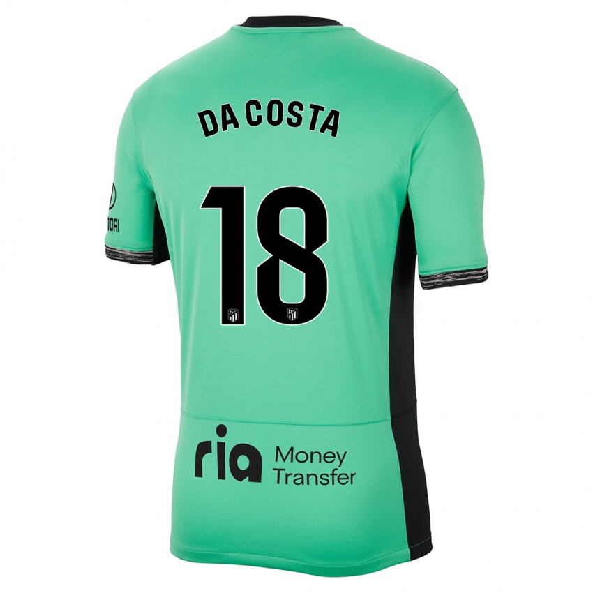 Niño Camiseta Mario Da Costa #18 Primavera Verde Equipación Tercera 2023/24 La Camisa Perú