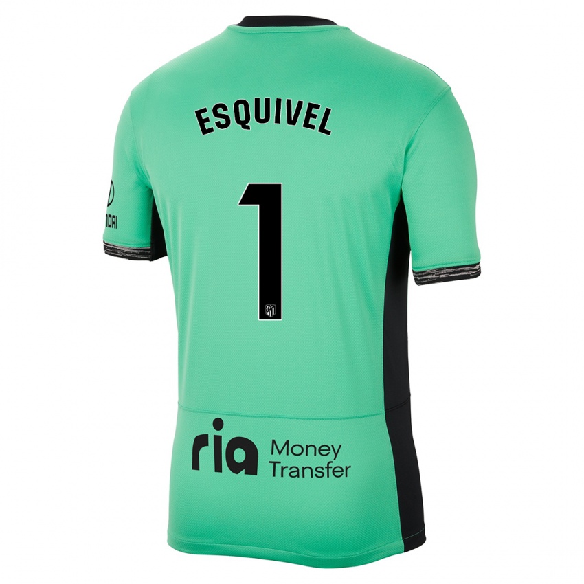 Niño Camiseta Salvi Esquivel #1 Primavera Verde Equipación Tercera 2023/24 La Camisa Perú