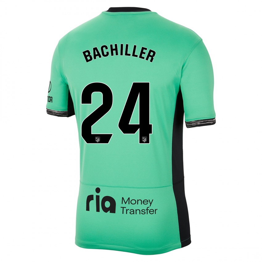 Niño Camiseta Iker Bachiller #24 Primavera Verde Equipación Tercera 2023/24 La Camisa Perú