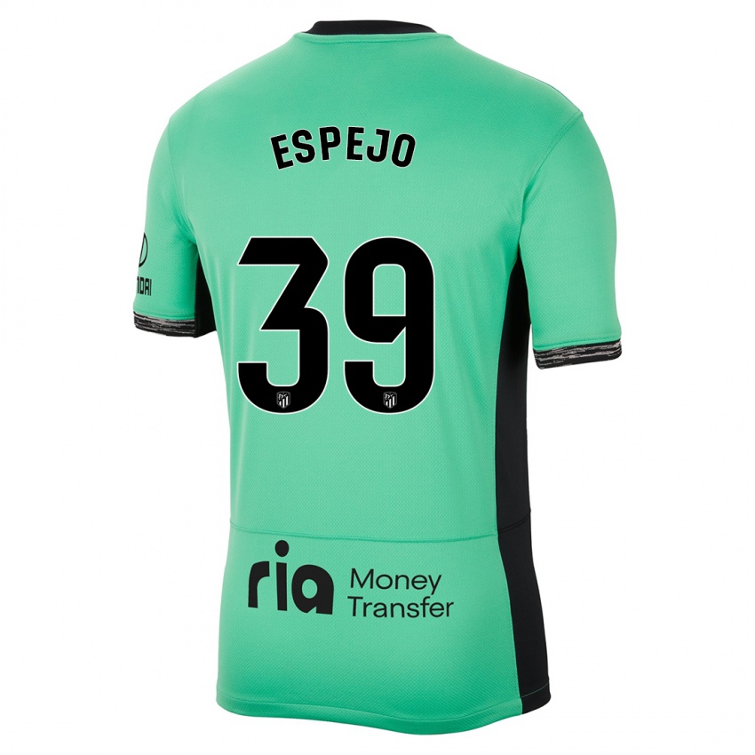 Niño Camiseta Diego Espejo #39 Primavera Verde Equipación Tercera 2023/24 La Camisa Perú