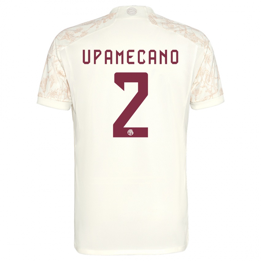 Niño Camiseta Dayot Upamecano #2 Blanquecino Equipación Tercera 2023/24 La Camisa Perú