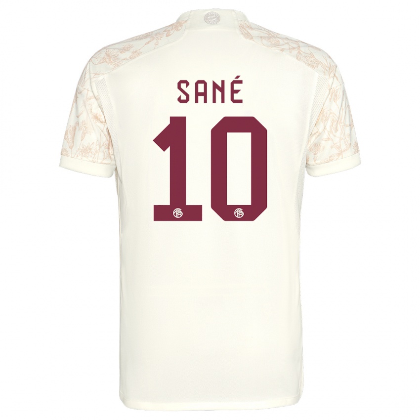 Niño Camiseta Leroy Sane #10 Blanquecino Equipación Tercera 2023/24 La Camisa Perú